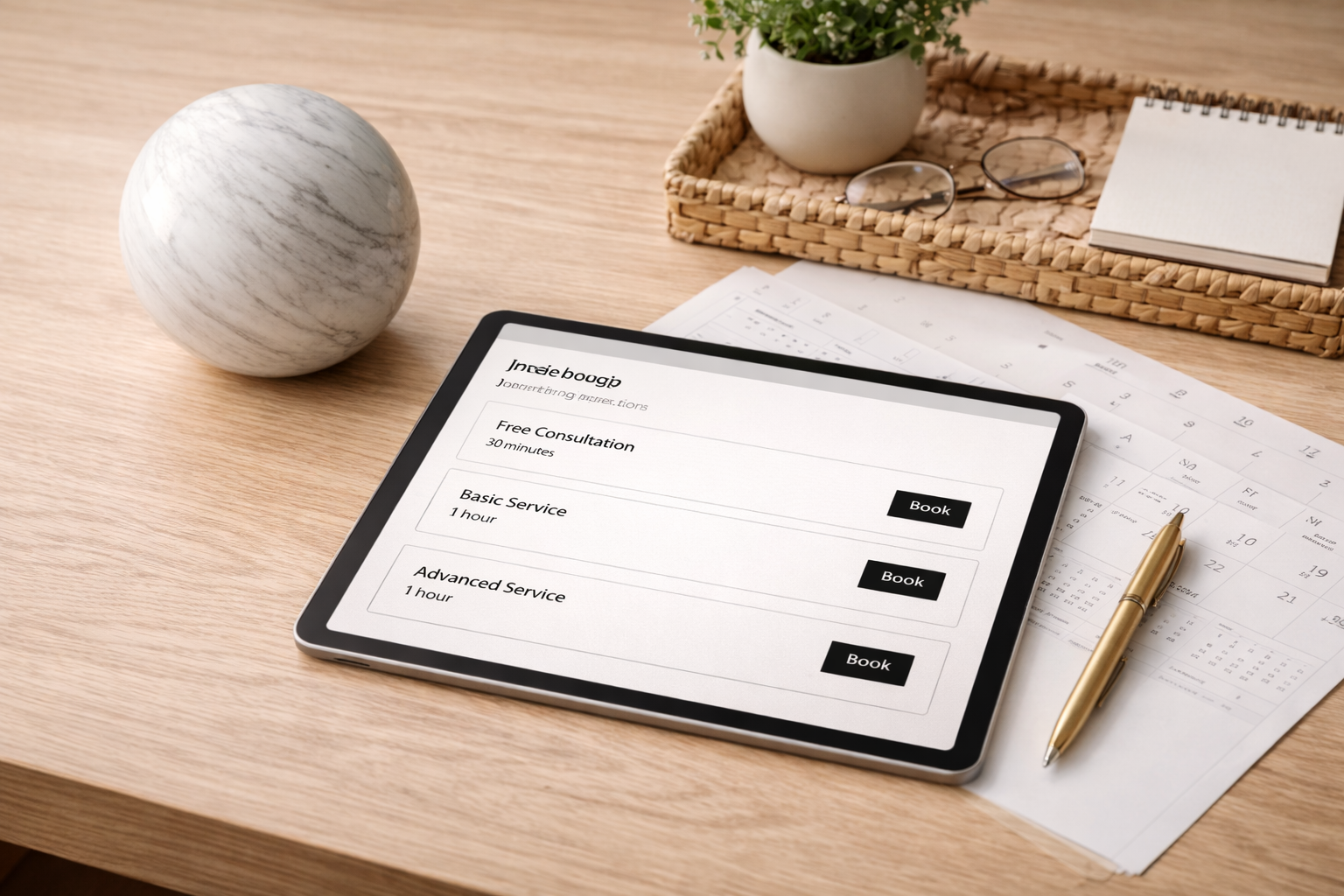 Schedule an appointment calendar
